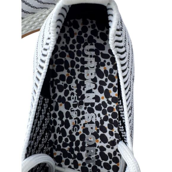 NWT/B J/Slides OPY Urban Sport Sneaker White-Black Women's 6M - Picture 7 of 10